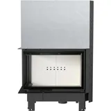 Kratki MBA Kamineinsatz Stahl Schwarz/Abdeckplatte Glas
