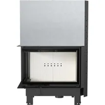 Kratki MBA Kamineinsatz Stahl Schwarz/Abdeckplatte Glas