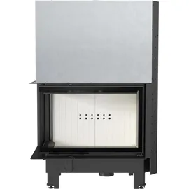 Kratki MBA Kamineinsatz Stahl Schwarz/Abdeckplatte Glas