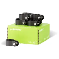 GAH Alberts Alberts 831936 Schelle für Streben | verzinkt, anthrazit-metallic kunststoffbeschichtet | Schellen-Ø 34 mm | 10er Set