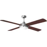 V-Tac Deckenventilator mit Fernbedienung LED Deckenlampe dimmbar Wohnzimmerlampe, RGB Farbwechsel, 3 Stufen, Vor-Rücklauf, wendbare Flügel, 2x 3,7W