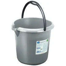 flink & sauber Putzeimer 10,0 l Grau