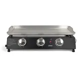 LIVOO 7200 W Gas-Plancha aus schwarzem Metall - DOC249