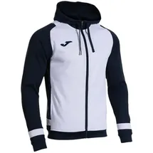 Joma Lider Kapuzen-Trainingsjacke Herren Weiß/Marineblau M