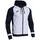 Joma Lider Kapuzen-Trainingsjacke Herren Weiß/Marineblau M