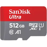 SanDisk Ultra microSD UHS-I U1 A1 150 MB/s + SD Adapter 512 GB