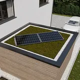 wattstone gmbh 900 kWp GartenPV System inkl. Wattstone 15 Grad Flachdachaufständerung aus Feinb...