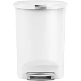 simplehuman Halbrund 50 l Weiß