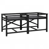 vidaXL Waschmaschinen-Podest 2 Stk. Schwarz 120 x 56 x 52 cm