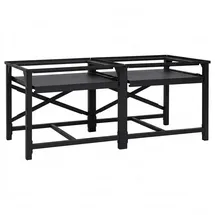 vidaXL Waschmaschinen-Podest 2 Stk. Schwarz 120 x 56 x 52 cm