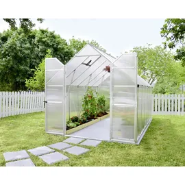 CANOPIA Gewächshaus Essence Alu silber 367 x 244 cm