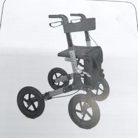 Antar Reise Rollator mit Luftbereifung grau/silber