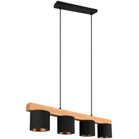 Trio Reality Pendelleuchte Cameron schwarz gold