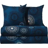 Erwin Müller Bettwäsche Sparpaket 4-teilig blau 135x220 cm 80x80 cm