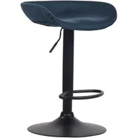 CLP Barhocker, Blau, 52x67x43 cm, Esszimmer, Barmöbel, Barhocker