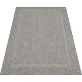 Stilvoll Günstig by ELMM Teppich Outdoor Balkon Garten Außenbereich Grau 160 x 230 Unicolor - Einfarbig Kurzflor