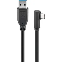 goobay USB-C auf USB-A 1,5 m Schwarz