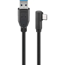 goobay USB-C auf USB-A 1,5 m Schwarz