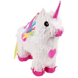 FLYPOP'S - Einhorn Pinata zum Befüllen - Party Spiel - 131501 - Weiß - - Kinderspielzeug - Dekoration - Geschenk - Geburtstag - Animation - Snack - Ab 5 Jahren