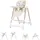 Chipolino Kinderhochstuhl 2 in 1 Milk Shake, verstellbar, Babyschaukel, Räder Farbe:beige/braun