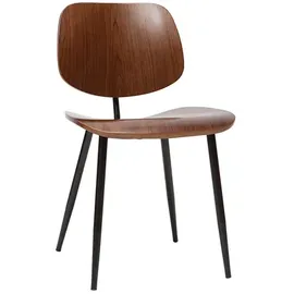 miliboo Tobias Gartenstuhl 2er-Set 0 x 0 x 0 cm dunkelholz/schwarz