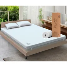 sleepy owl Topper Gel-Memory Matratzentopper 140x200x7 cm, H2 / H3, Atmungsaktiv, Rutschfest, Abnehmbar & Waschbar