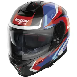 Nolan N80-8 Rumble N-Com Helm, zwart-rood-blauw, M