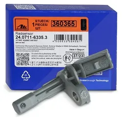 Ate ABS Sensor, Raddrehzahl hinten links [Hersteller-Nr. 24.0711-6335.3] für Audi, Seat, VW