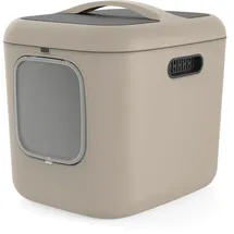 Rotho Mypet Biala XL Katzentoilette Cappuccino, Kunststoff, rechteckig, 49.9x57.6x61.4 cm Freizeit, Tierbedarf, Tierzubehör
