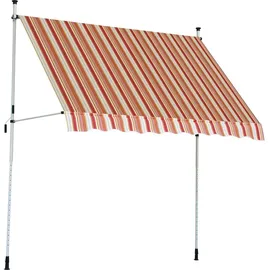 Trendline Balkon-Markise TrendLine 2,5 x 1,3 m orange-weiß gestreift