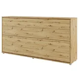 Schrankbett Bed Concept, Wandklappbett mit Lattenrost, V-Bett, Wandbett Bettschrank - 90x200 cm - Artisan Eiche