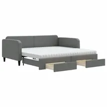 vidaXL Tagesbett 100 x 200 cm Dunkelgrau