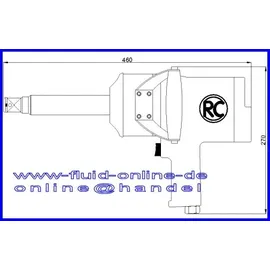 RODCRAFT RC2426 Druckluft Schlagschrauber Antrieb 25mm 1 max. 2450Nm - 8951077032