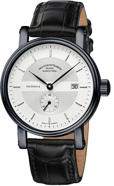 Mühle-Glashütte Herrenuhr Teutonia II M1-33-45-202-LB - schwarz