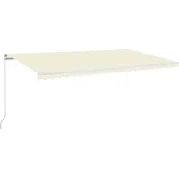 vidaXL Gelenkarmmarkise 600 x 350 cm creme