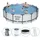 BESTWAY Steel Pro Max Frame Pool Set 457 x 107 cm lichtgrau inkl. Filterpumpe + Zubehör
