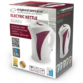 Esperanza EKK018R Electric kettle 1.7 L White/Red
