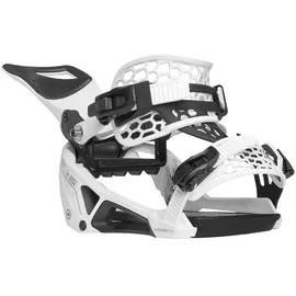 NIDECKER Supermatic Snowboard-Bindungen, Weiss/opulenter Garten, M