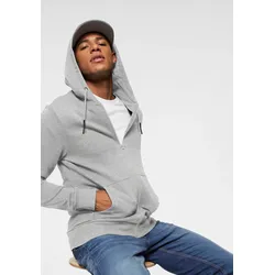 Kapuzensweatjacke »CERES LIFE ZIP THR. HOODIE SWEAT«, Gr. L (52), hellgrau-meliert, , 29758623-L