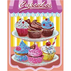 DIAMOND DOTZ ® 2524087 Diamond Painting Cupcakes