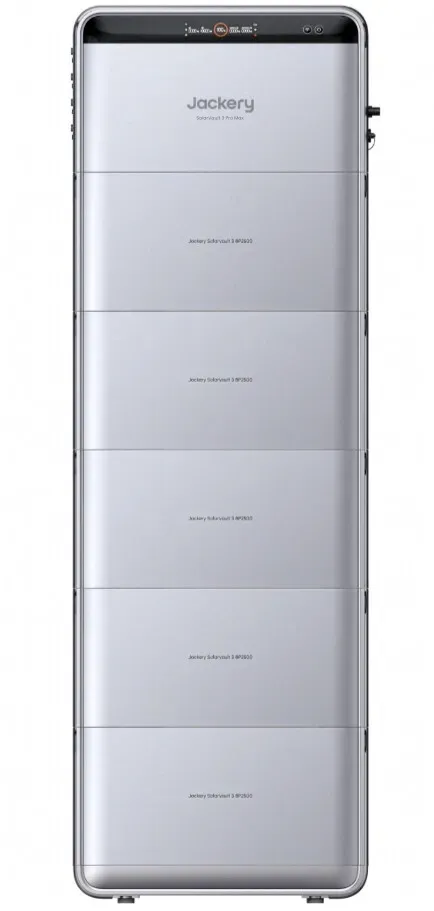 Jackery SolarVault 3 Pro Max mit 5x BP2500 Erweiterungsakku | 15,1 kWh