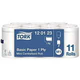 Tork 120123 Basic Mini Centerfeed Polierpapier, 1-lagig, M1