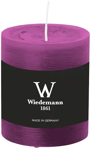 Wiedemann Kerzen Wiedemann Marble Rustik Kerzen, Stumpenkerzen,  Brombeer 80 x Ø 68 mm