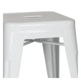 HJH Office Hocker VANTAGGIO - Bistrohocker Weiß