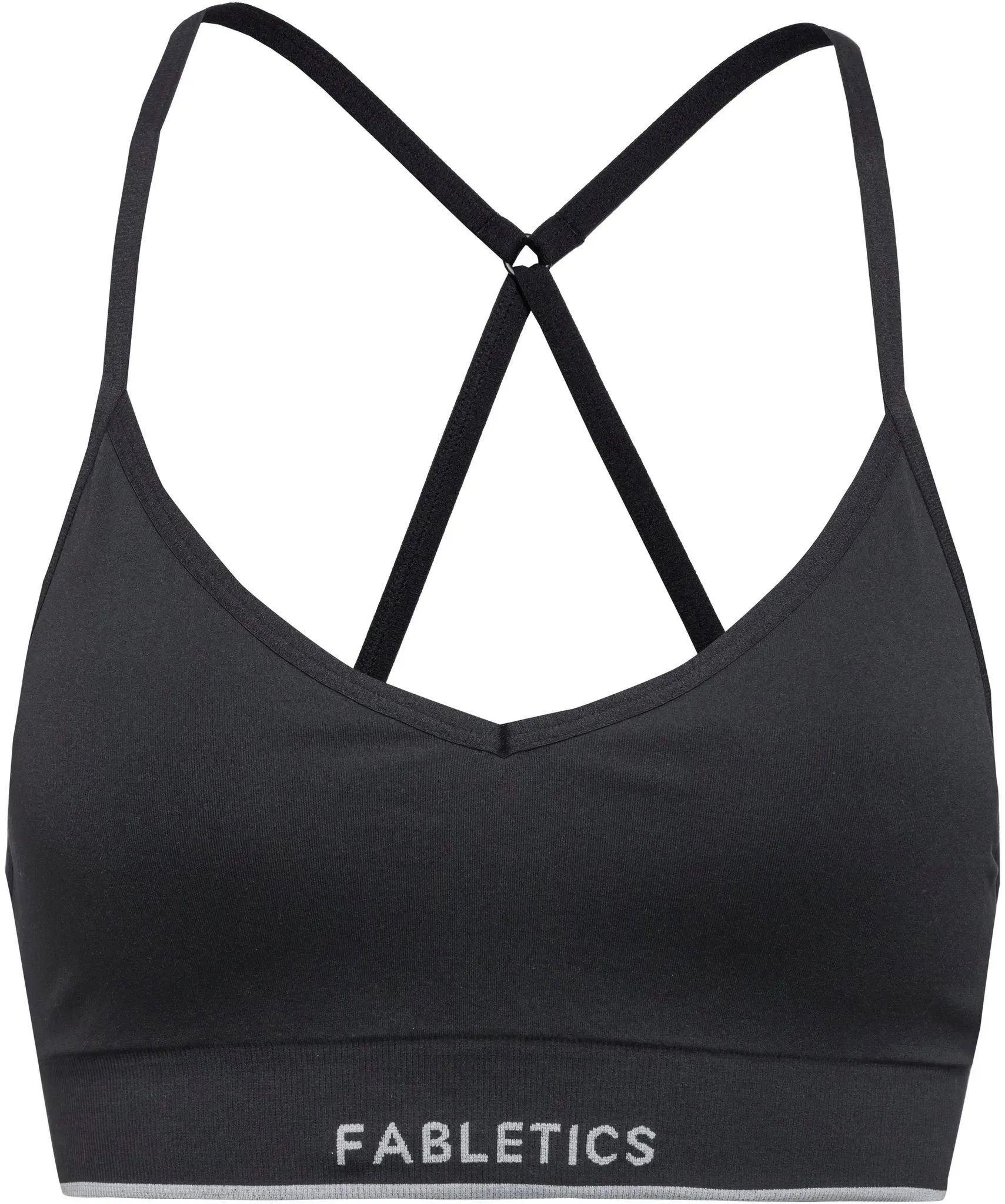 Fabletics BH Damen in black-classic white fabletics, Größe S - schwarz