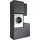 laundreezy Mehrzweckschrank-Set 118 x 238 x 68 cm Grau