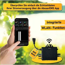 epp solar Balkonkraftwerk 880W Bifazial Komplettset mit 800W WIFI Wechselrichter PV Anlage