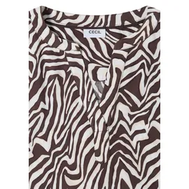Cecil Bluse mit Zebra-Print Braun L