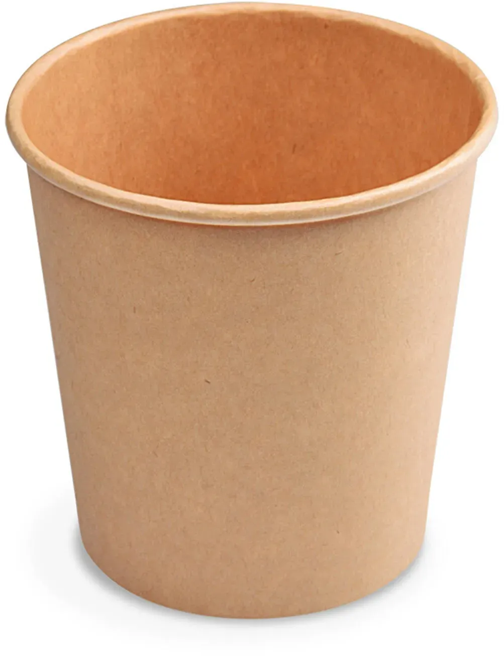 Heiß- und Kaltgetränkebecher Pappbecher braun 150ml 200ml 'S' O 73mm, 50 Stk.