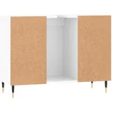 vidaXL Badschrank Hochglanz-Weiß 80x33x60 cm Holzwerkstoff